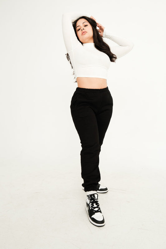 FITTED SWEATS — JET - Cómoda Clothing